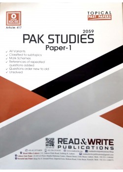 O/L Pak Studies Paper - 1 (Topical)  - Article No. 417